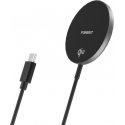 FoneKit WP-15Q2 Qi2 belaidžio įkrovimo padėklas su magnetu, juodas FoneKit WP-15Q2 Qi2 belaidžio įkrovimo padėklas su magnetu, juodas