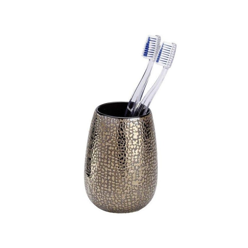 Wenko Marrakesh toothbrush cup, brown