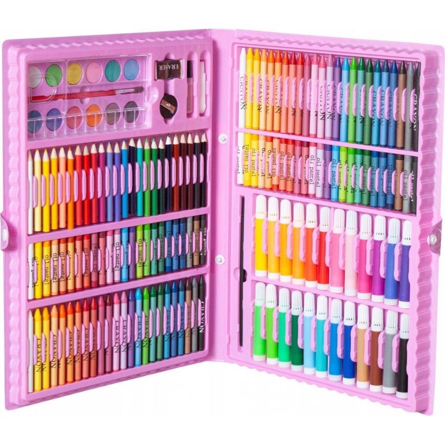Maaleo Drawing set, 168pcs + pink suitcase