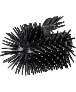 Spare nozzle for toilet brush - black, silicone, ∅ 7.5 cm, WENKO