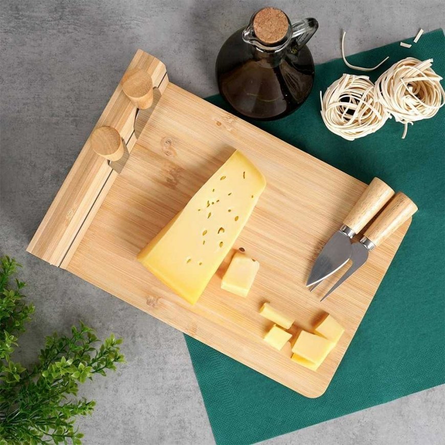 Excellent Houseware Cheese cutting board with knives – 5