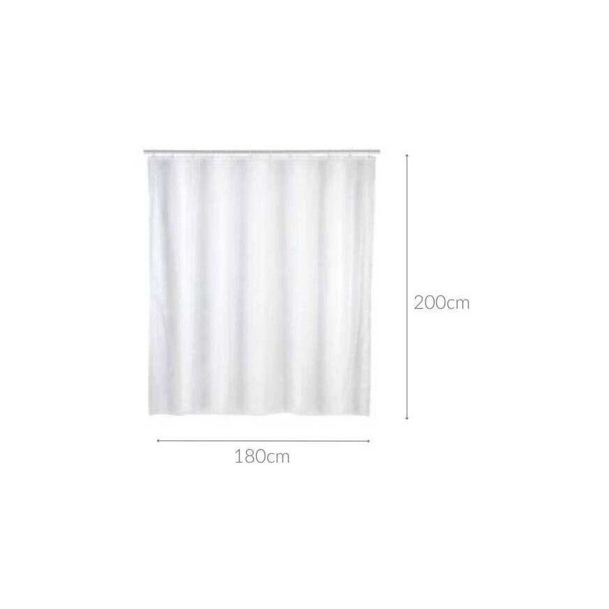 Shower curtain, PEVA, 120 x 200 cm, Allstar series, white – 2