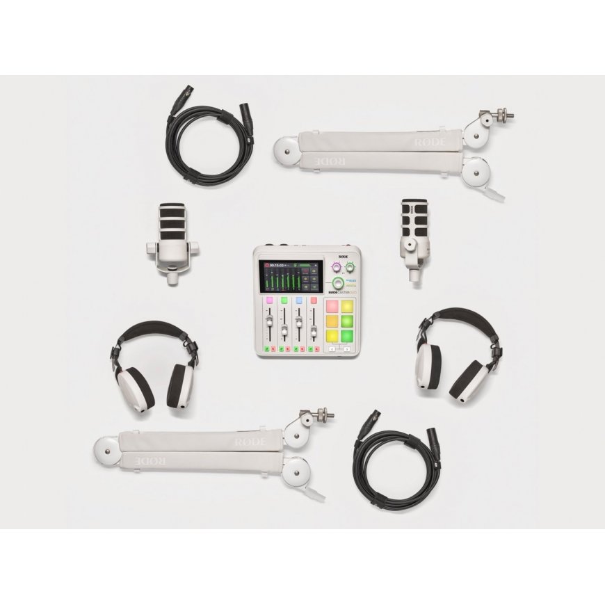 RODE Podcaster komplekts, balts