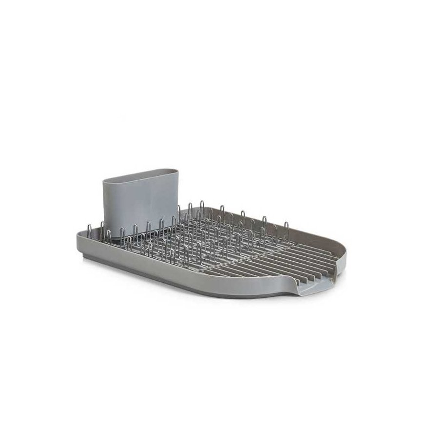 Zeller Dish Drain Rack, metal chromed/gray plastic – 2