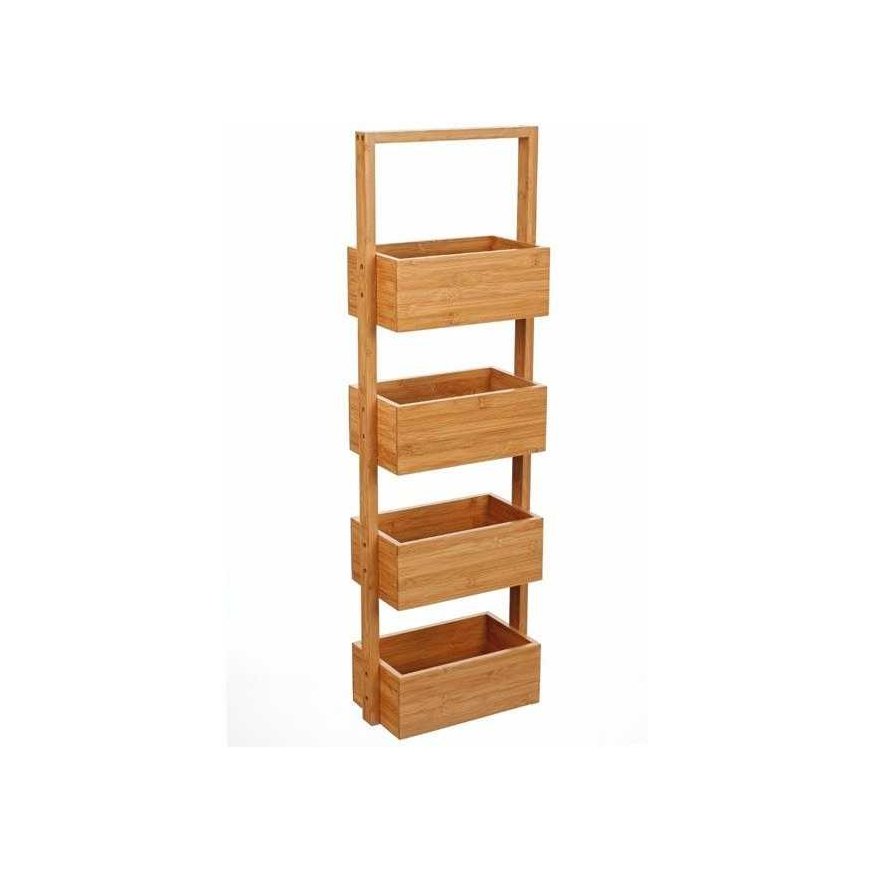 5five Simply Smart Bamboo BAMBOU bathroom shelf, 4 levels - 100% bamboo – 2