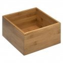 Bambu säilytysteline, neliön muotoinen säilytyslaatikko, bambu, 18 x 18 x 9,5 cm Bambu säilytysteline, neliön muotoinen säilytyslaatikko, bambu, 18 x 18 x 9,5 cm