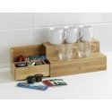 Bamboo holder for coffee and tea, two-level box with compartments, WENKO Bamboo holder for coffee and tea, two-level box with compartments, WENKO