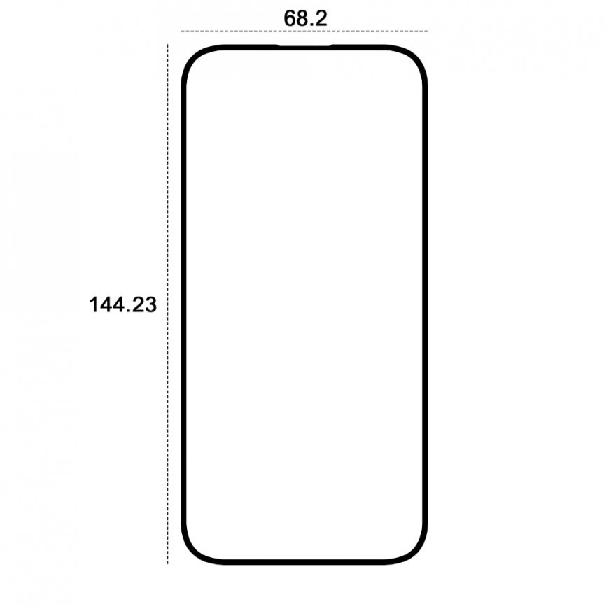 Telforceone Etteri apsauginis stiklas 9D Apple iPhone 16 6,1" – 3