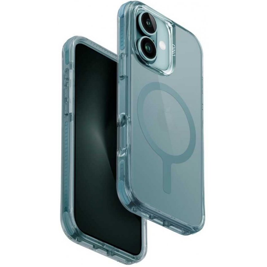UNIQ etui Combat iPhone 16 Plus 6.7" Magclick Charging green/teal green