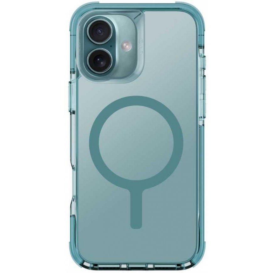 UNIQ etui Combat iPhone 16 Plus 6.7" Magclick Charging green/teal green – 2