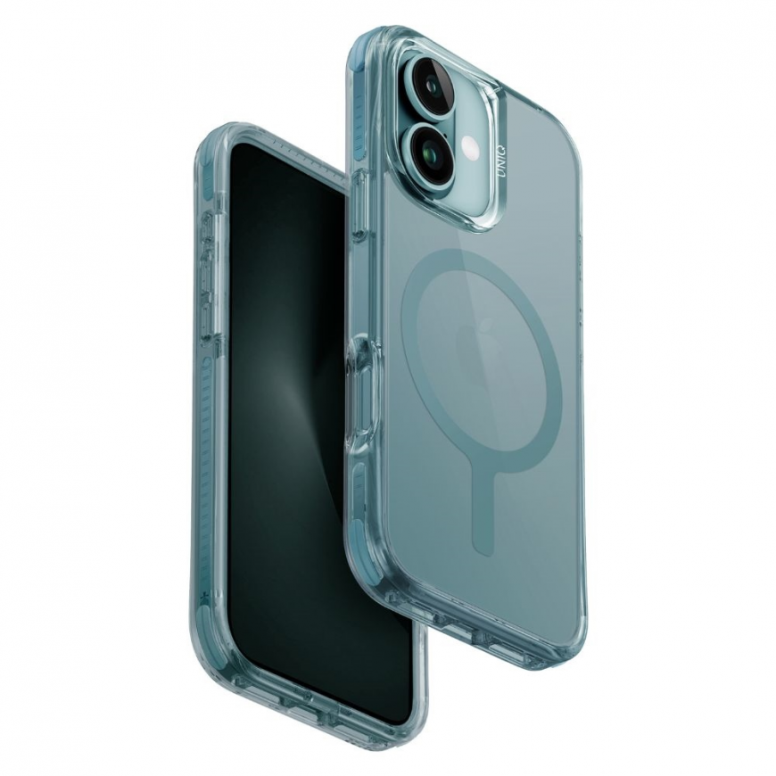 UNIQ etui Combat iPhone 16 Plus 6.7" Magclick Charging green/teal green – 4
