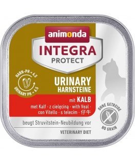 ANIMONDA Integra Protect Urinary Struvite ar liellopu gaļu - mitrā barība kaķiem - 85g