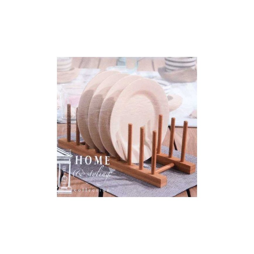 Excellent Houseware BAMBOO ORGANIZER/PLATE HOLDER – 3