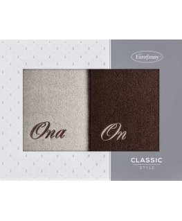 Towel Eurofirany RE/SET/HE HER 2/70 BEIGE+BROWN