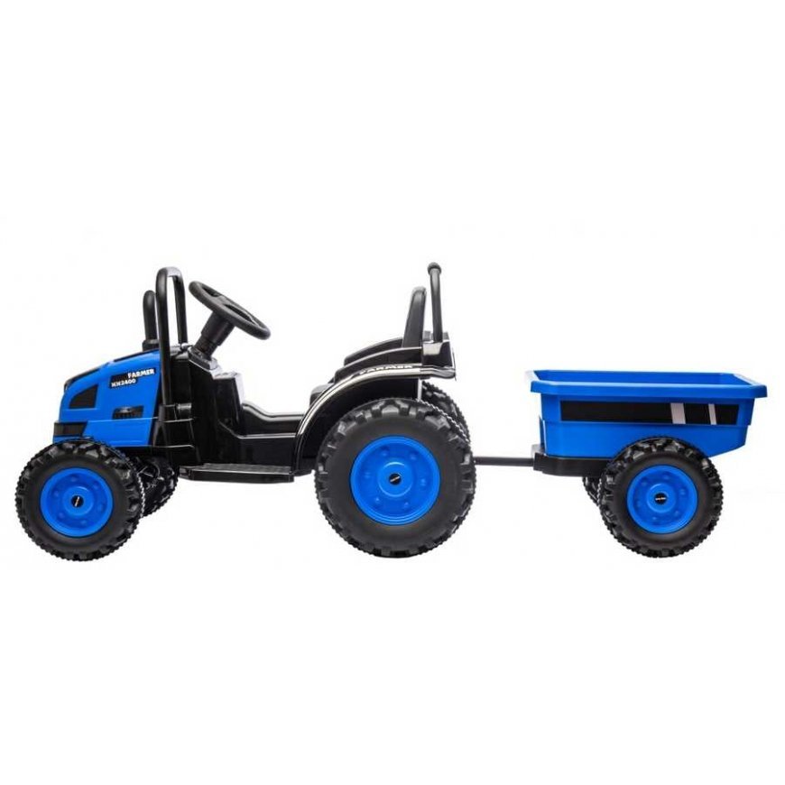 Elektrinis traktorius su priekaba Milly Mally Farmer mėlyna – 3