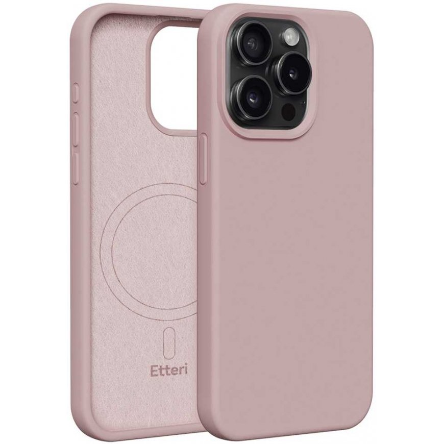Case Telforceone Etteri Silicone Mag Apple iPhone 15 Pro Max 6.7" pink