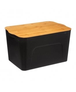 Bamboo Plastic box with bamboo lid, 24 liters