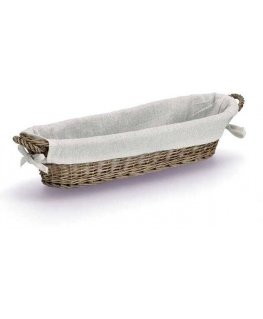 Zeller Wicker leipäkori, 49 x 14 x 10 cm