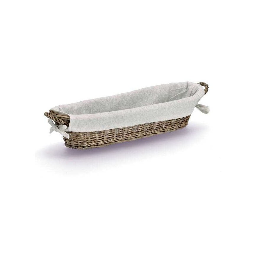 Zeller Wicker bread basket, 49 x 14 x 10 cm