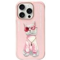 Nimmy Apple iPhone 16 Pro 6.3" phone case pink Glasses Cool Cat Nimmy Apple iPhone 16 Pro 6.3" phone case pink Glasses Cool Cat