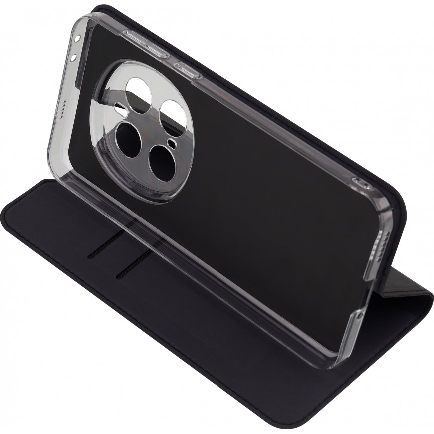 Fonekit Bookcase apsauginis dėklas, Honor Magic7 Pro, juodas – 5