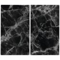 PIECES Stiklinės lėkštės MARBLE Juodas viryklei - 2 vnt., ZELLER