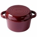Round enameled cast iron pot Zyle 2 in 1, ZY11RKI Ø22 cm, red, 3.8 l