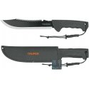 Machete sahalla. Pituus 25cm. Mukava liukumaton kahva. Truper® turvallinen kangaskotelo