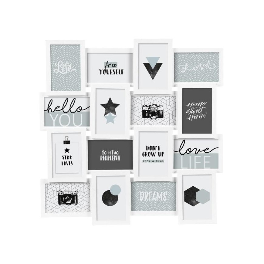 Photo frame Art-Pol PIECES Photo frames, collage, 16 pcs., white, Atmosphere