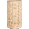 Home Styling Collection Bamboo table lamp, tube, pine wood base, 13 x 23 cm
