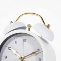 Atmosphera Gold Alarm clock with gold tips, white Atmosphera Gold Alarm clock with gold tips, white