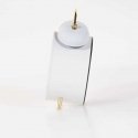 Atmosphera Gold Herätyskello kultakärjillä, valkoinen