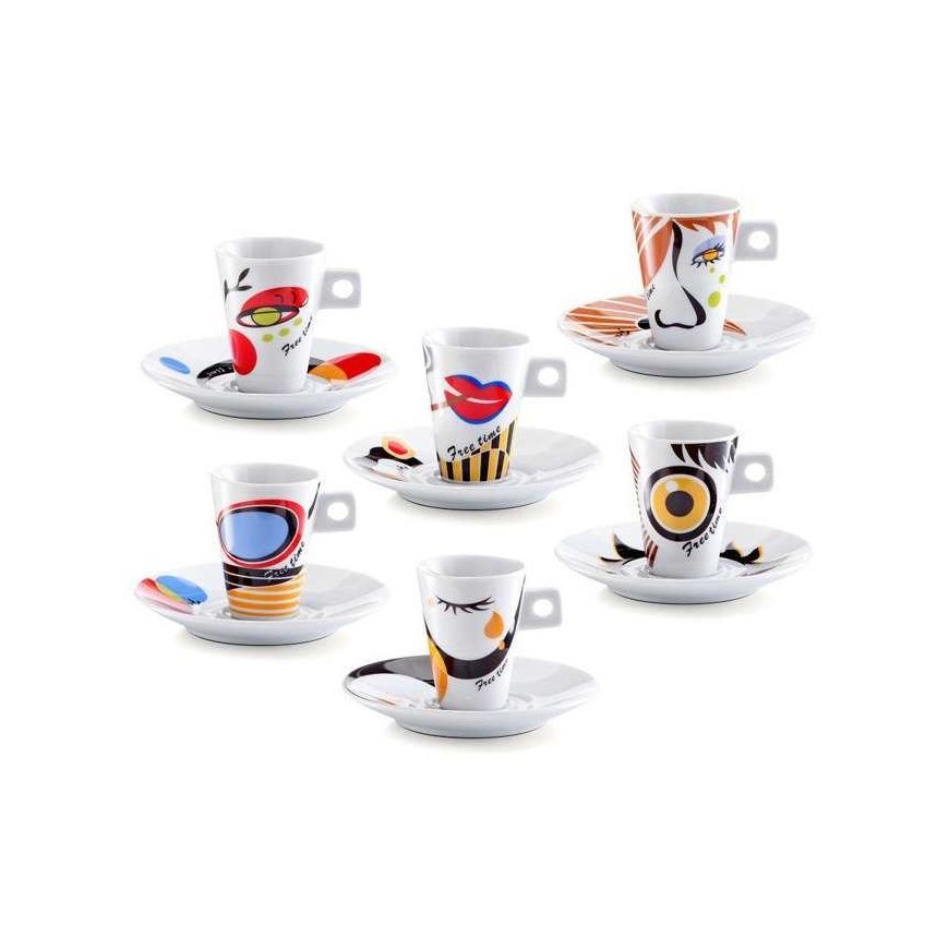 FACES espresso set, 12 pieces, ZELLER – 2
