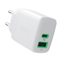 Green Cell Greencell PowerSource Duo30 Bia³a £adowarka jungiama į tinklą 30W USB-C USB-A Maitinimo tiekimas QC3.0- 1x USB-C, 1x Green Cell Greencell PowerSource Duo30 Bia³a £adowarka jungiama į tinklą 30W USB-C USB-A Maitinimo tiekimas QC3.0- 1x USB-C, 1x