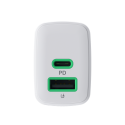 Green Cell Greencell PowerSource Duo30 White -laturi kytkettynä 30 W USB-C USB-A Virtalähde QC3.0- 1x USB-C, 1x USB-A Green Cell Greencell PowerSource Duo30 White -laturi kytkettynä 30 W USB-C USB-A Virtalähde QC3.0- 1x USB-C, 1x USB-A