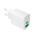 Green Cell Greencell PowerSource Duo30 Bia³a £adowarka jungiama į tinklą 30W USB-C USB-A Maitinimo tiekimas QC3.0- 1x USB-C, 1x Green Cell Greencell PowerSource Duo30 Bia³a £adowarka jungiama į tinklą 30W USB-C USB-A Maitinimo tiekimas QC3.0- 1x USB-C, 1x