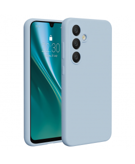 Dėklas Telforceone Etteri Silicone Samsung Galaxy S24 FE žydros spalvos