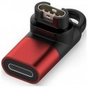 Adapter Lightning Beline do ładowania zegarków Garmin czerwo Adapter Lightning Beline do ładowania zegarków Garmin czerwo