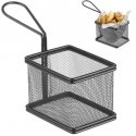 Hendi Miniature basket for fried snacks with handle, black Hendi Miniature basket for fried snacks with handle, black