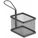 Hendi Miniature basket for fried snacks with handle, black Hendi Miniature basket for fried snacks with handle, black