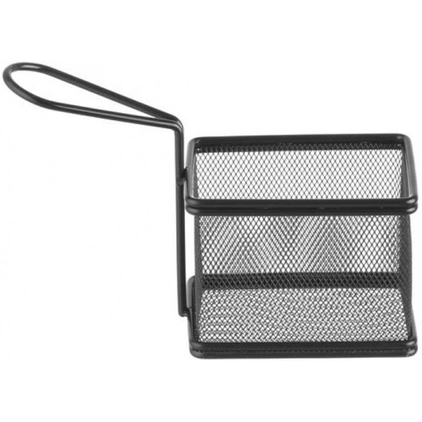 Hendi Miniature basket for fried snacks with handle, black – 3