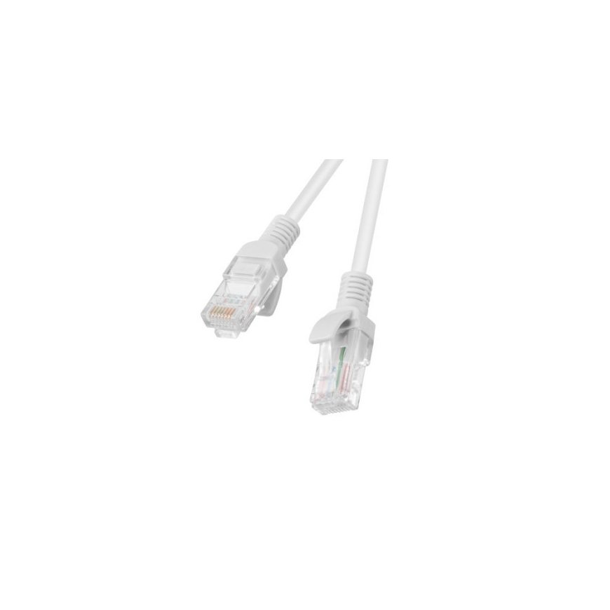 PATCHCORD KAT.5E UTP 1,5M BIAŁY FLUKE PASSED LANBERG 10-PACK