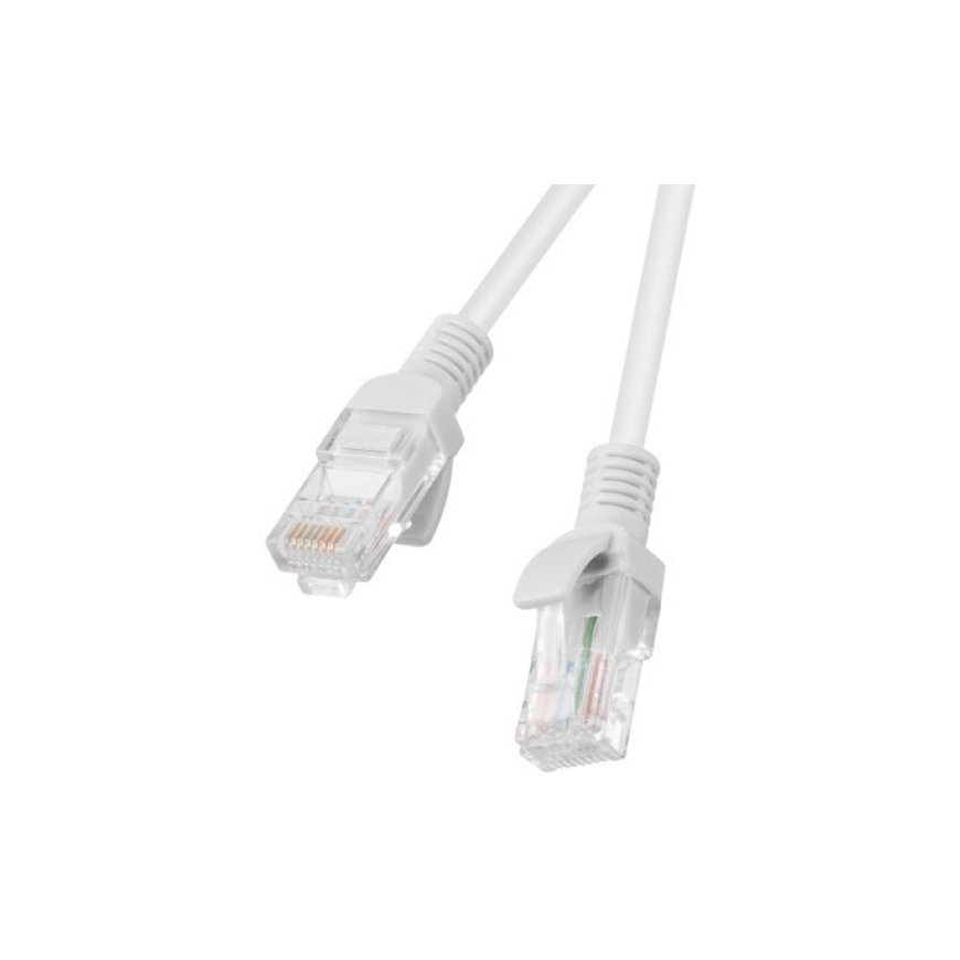 PATCHCORD KAT.5E UTP 1,5 M BIAŁY FLUKE PASSED LANBERG 10-PACK – 2