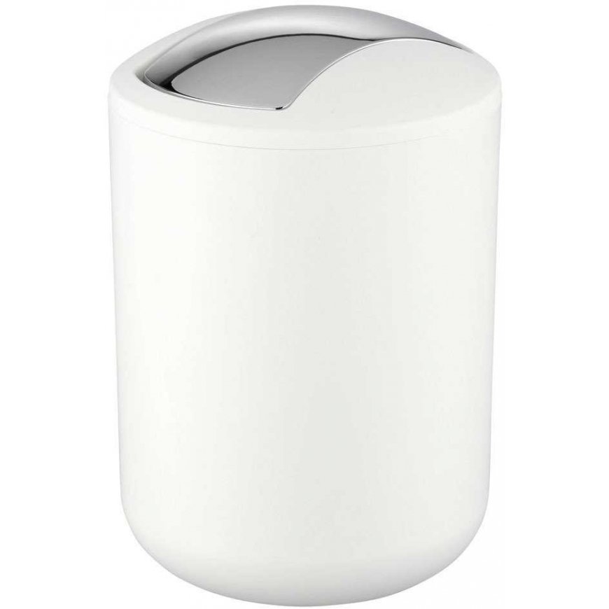 Wenko Trash can BRASIL, 2 l, white (21206100) – 2
