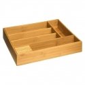 Bamboo Cutlery Drawer Organizer, 100% bamboo, 5 compartments, 38 x 28 cm. Bamboo Cutlery Drawer Organizer, 100% bamboo, 5 compartments, 38 x 28 cm.