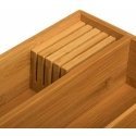 Bamboo ruokailuvälinelaatikon järjestäjä, 100 % bambua, 5 lokeroa, 38 x 28 cm.
