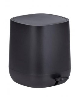 Bathroom waste bin with DAVOS pedal, black mat, 5 l, Wenko