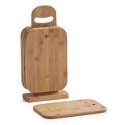Bamboo 6 pjaustymo lentos + stovas, bambuko mediena, ZELLER