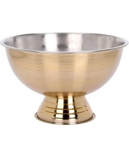 Dekoracja Domu Gold Stainless steel bowl, Ø 39.5 cm, gold