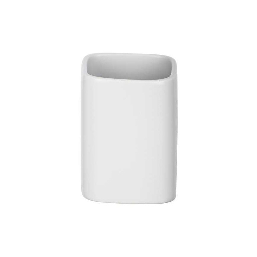 Toothbrush and toothpaste container, elegant ceramic cup HEXA - WENKO – 4
